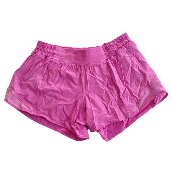 Lululemon Hotty Hot Short II *Long 4" Magenta Glow Pink 10 Tall - Picture 7 of 10